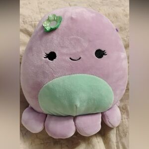 Violet the Octopus 7 inch Squishmallow Cute Purple and Green Plush Octopus